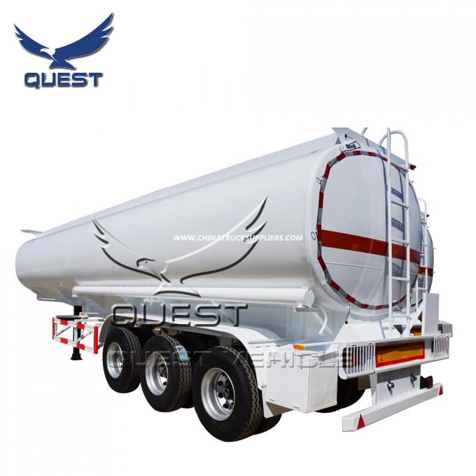 3 Axles 40000 Liters Fuel Tanker Oil Tank Semi Truck Trailer 