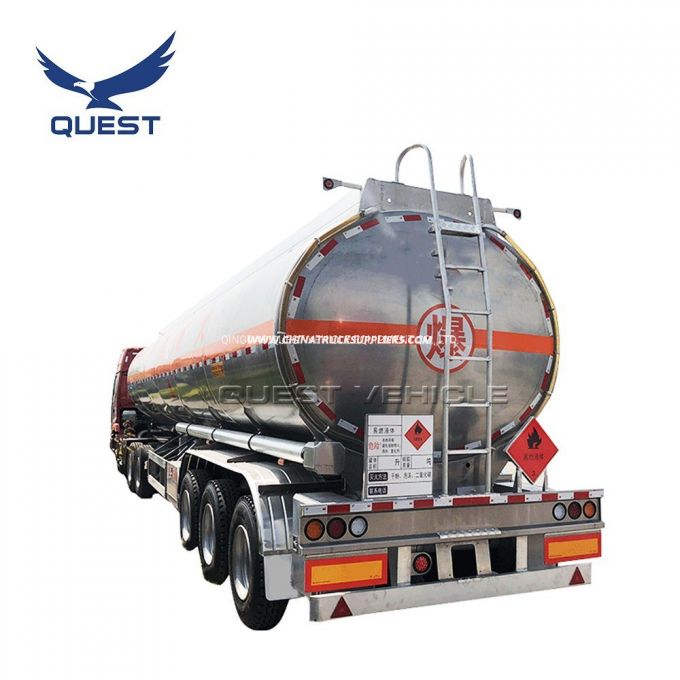 Quest 3axle 42cbm Fuel Oil Tank Tanker Semi Trailer Dimensions 