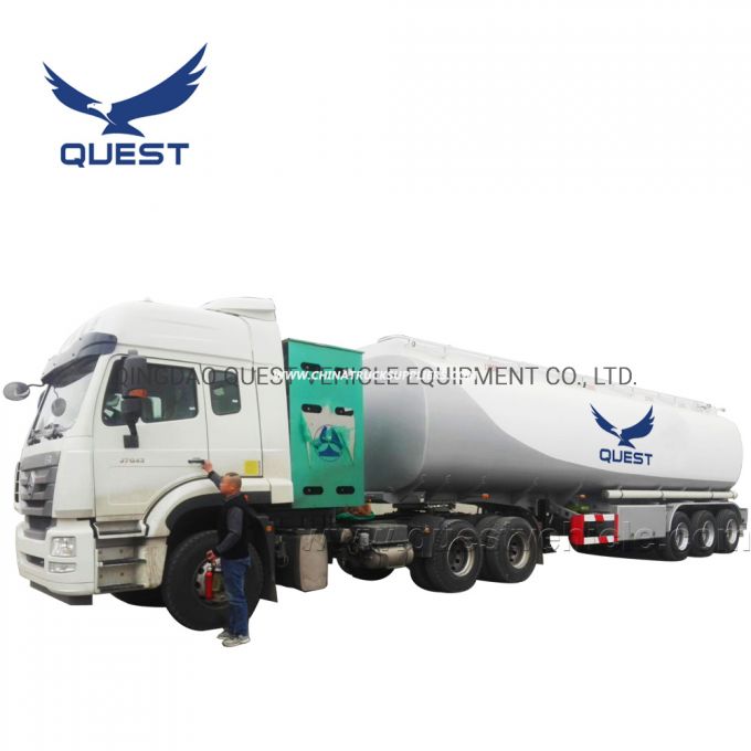 Quest Steel 50cbm Oil Tank Fuel Tanker Semi Trailer 