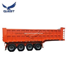 60tons 80tons Coal Transport Box Tipper Truck Dump Semi Trailer