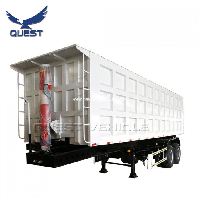 2 Axle 25m3 Tipper Trailer Hydraulic Tipping Trailer Dump Trailer Images 1