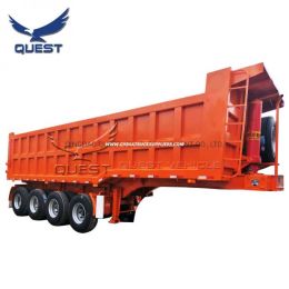 Large Capacity 4 Axles 70 Ton Mining Dump Truck Trailer