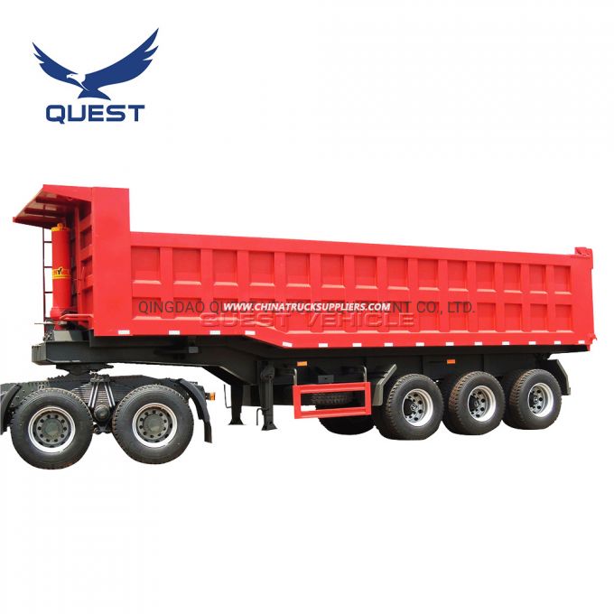 Quest Tri-Axles 45 Ton End Dumper Trailer Tipper Truck Trailer Images 1