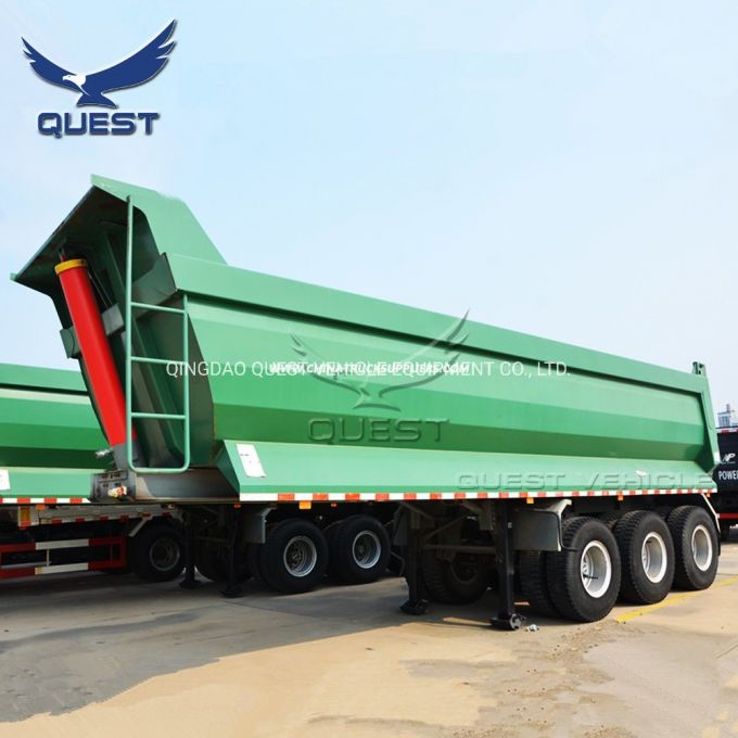 40cbm Coal Sand Soil Transport Dump Truck Tipper Semi Trailer Images 1