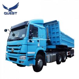 3 Axles 80ton Coal Mining Tipper Dumper Semi Trailer