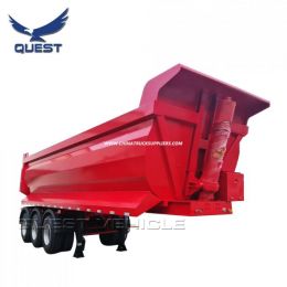 40 Tons Aggregate U Shape 30cbm Dump Tipping Semi Trailer