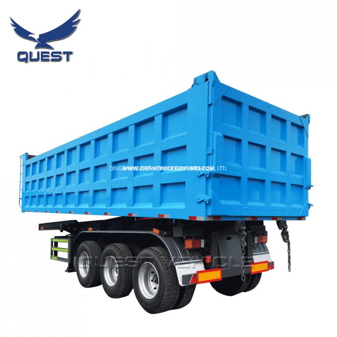 80-100ton Steel Rear Dumper Tipping Dump Truck Semi Trailer 