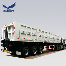 Quest 3 Axles 60cubic Meters Side Dump/Tipping Semi Trailer