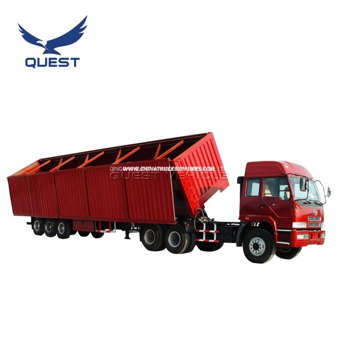 China Manufacture Hydraulic Side Dump Tipper Tractor Truck Semi Trailer 