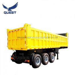 50ton Used Tipper Semi Trailer Hydraulic Dump Truck Trailer for Sale