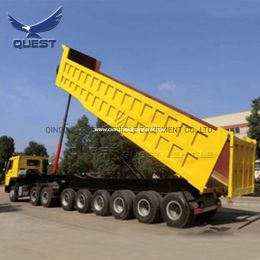 100 Tons Dumper Trailer 6axles Rear Dump Tipper Truck Trailer