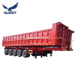 Hydraulic Lifting System 5axles 120tons Dump Semi Trailer Tipper Trailer