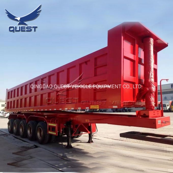 Heavy Duty 5 Axles 45cubic Dump Trailers for Ghana Market 