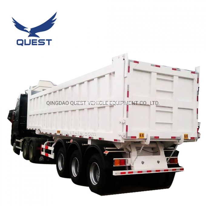 Quest Hyva Hydraulic Cylinder Rear Dump Tipper Semi Trailer 