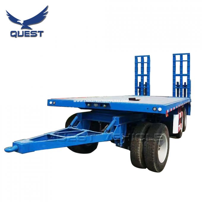 40 Tons Drawbar Low Bed Trailer, Full Trailer 