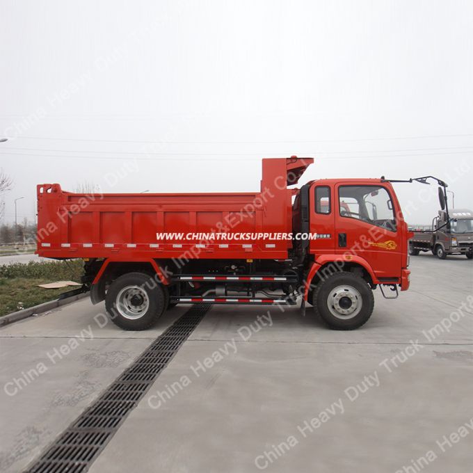 China Sinotruk 4X2 10ton Light Dump Truck Tipper Truck 