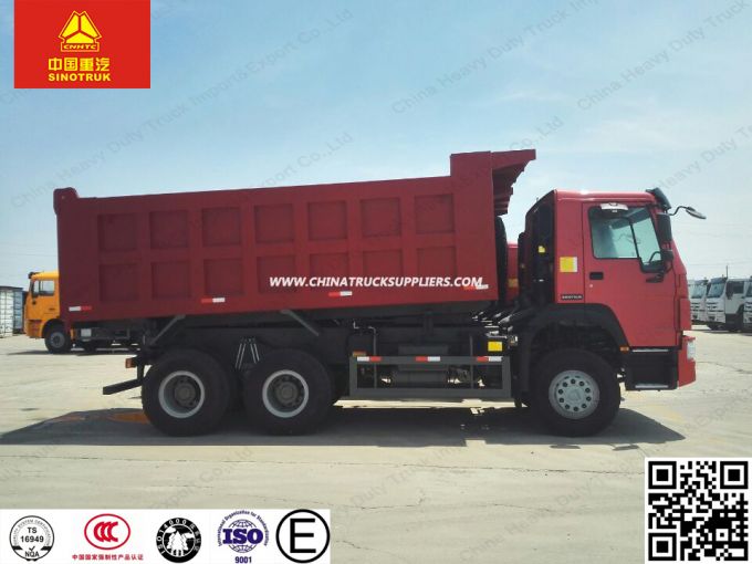 10 Wheel China 40 Ton Tri-Ring HOWO 6X4 Mining Dump Tipper Truck for Sale 