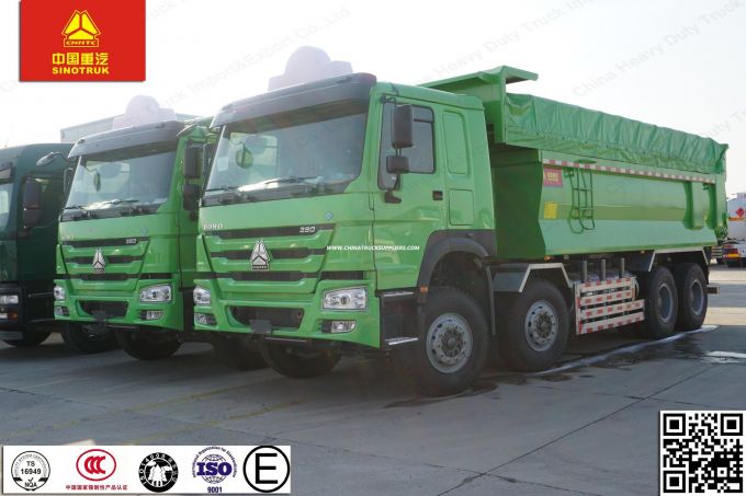 50ton HOWO 8X4 Tipper Vehicle 370HP Dump Truck 