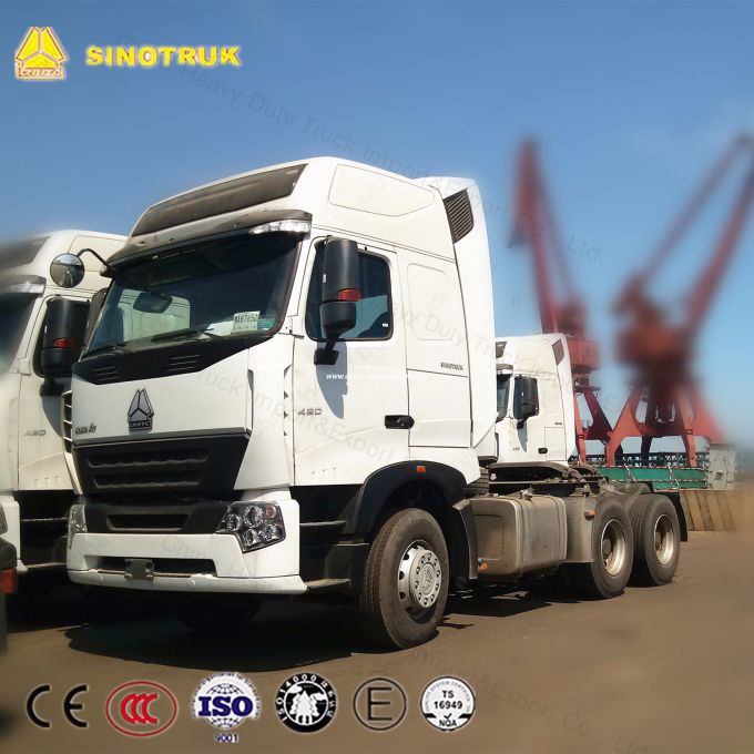 HOWO A7 420HP Tractor Truck 6X4 Tractor for Sale Images 1
