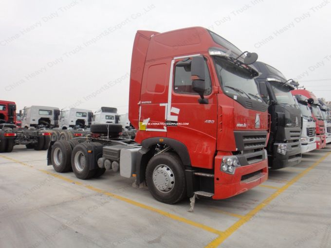 New 336HP Sinotruck HOWO A7 Tractor Truck Head Trailer Head Images 1