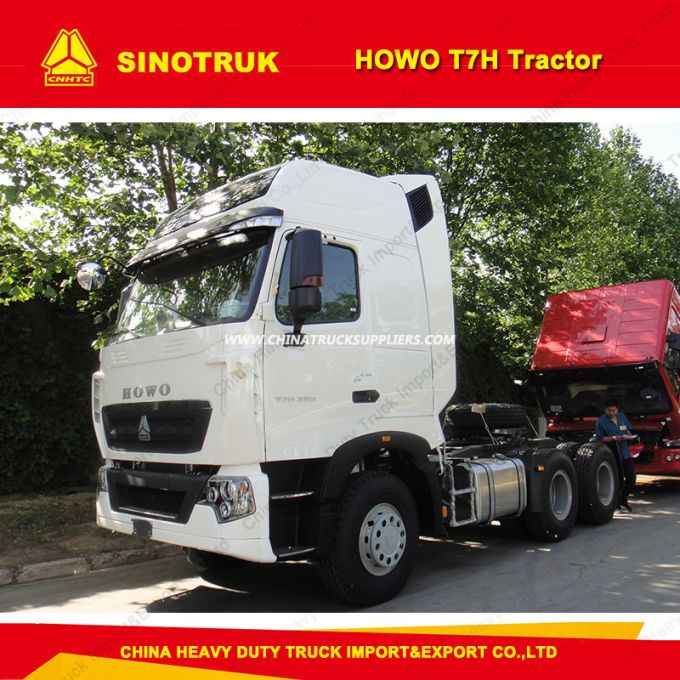 HOWO T7h 12 Speed Manual 6 Wheeler Tractor Truck Images 1