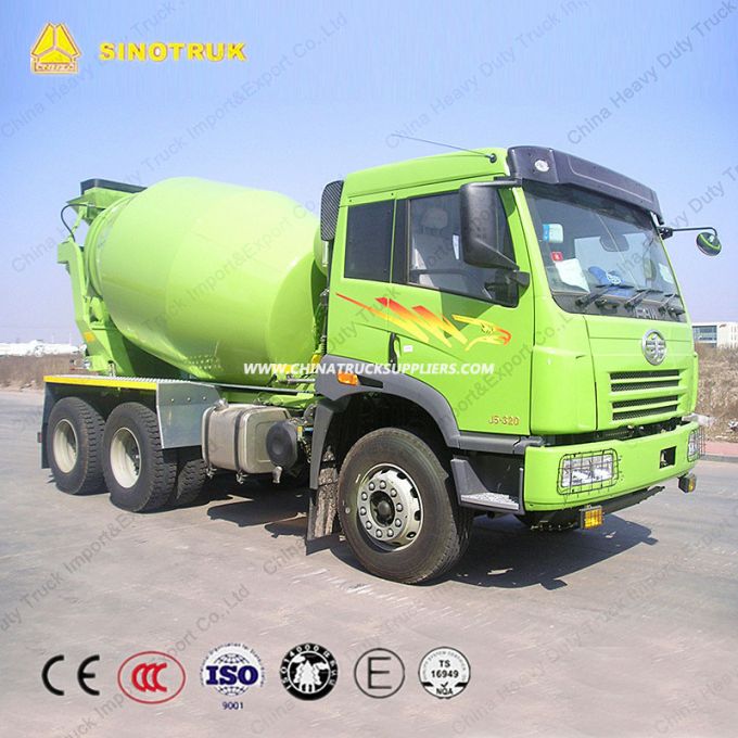 6cbm FAW 6X4 Transit Concrete Mixer Truck 