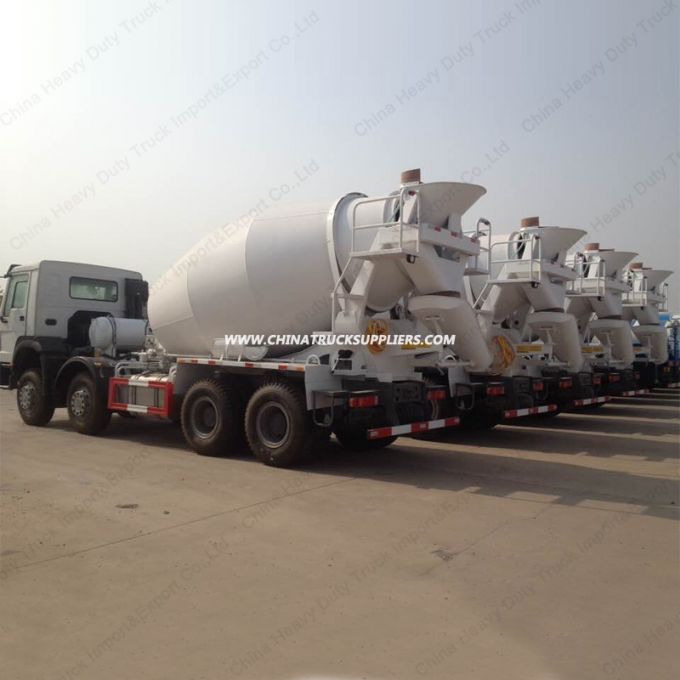 HOWO Chassis 12m3 14m3 Concrete Mixer Truck with 8X4 Driving Mode 