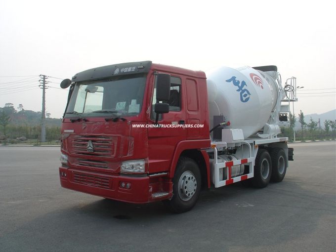 Howotruck Mounted Concrete Mixer with Pump for Sale 