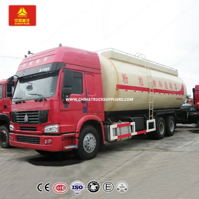 Sinotruk 6X4 Bulk Cement Truck for Dry Mortar Cement Delivery 