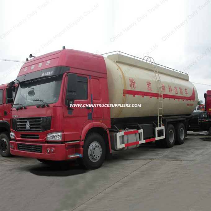 HOWO 6X4 336HP Heavy Duty Bulk Cement Tank Truck 