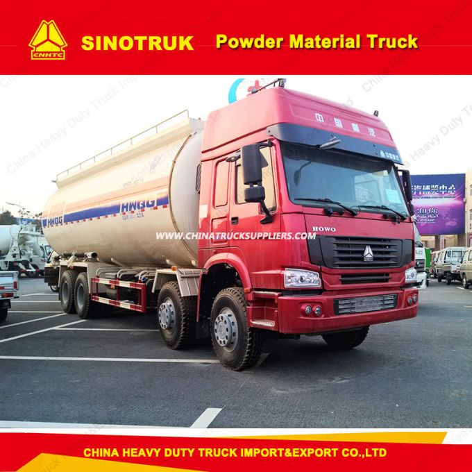Sinotruk HOWO 8*4 12wheelers Bulk Cement Trucks/Dust Nmaterial Truck with 25-30 Cbm 