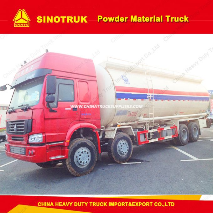 8X4 31t Sinotruk HOWO 40cbm Powder Cement Tank Truck 