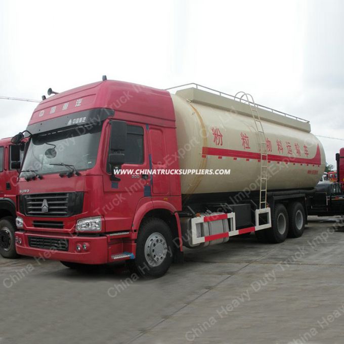 Sinotruk HOWO 6X4 30000L Bulk Cement Transport Tank Truck 