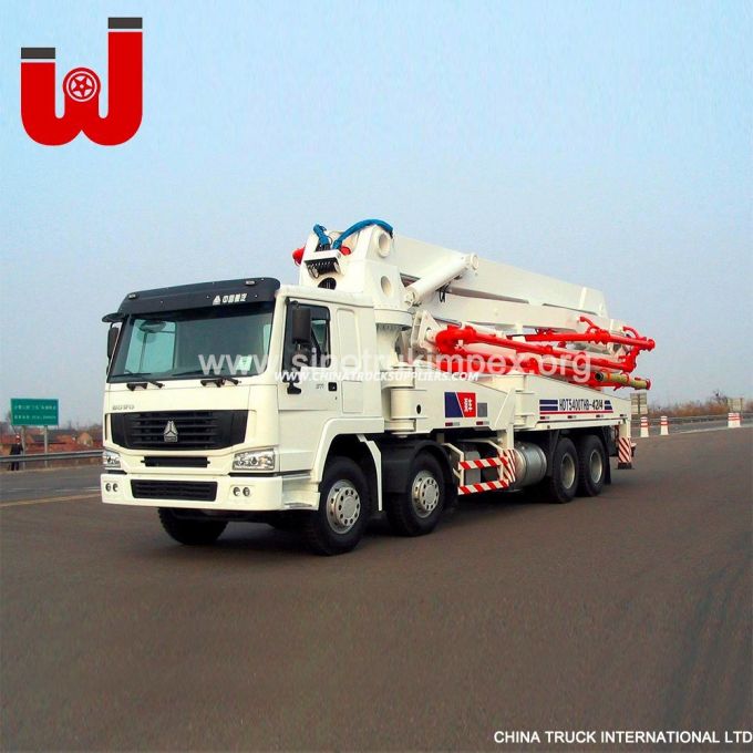 Sinotruk Truck Mounted Concrete Pump Mixer Concrete Pump Truck 