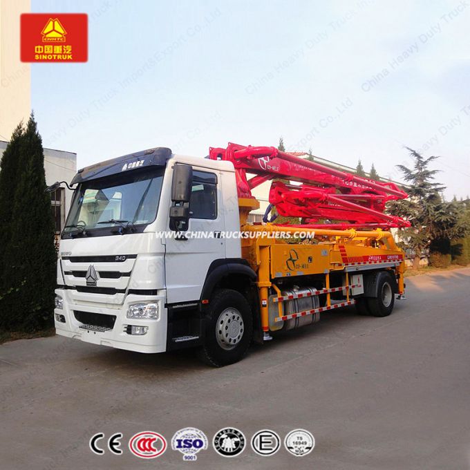 High Configurations Sinotruk 33m Hose 4X2 Concrete Pump Truck 