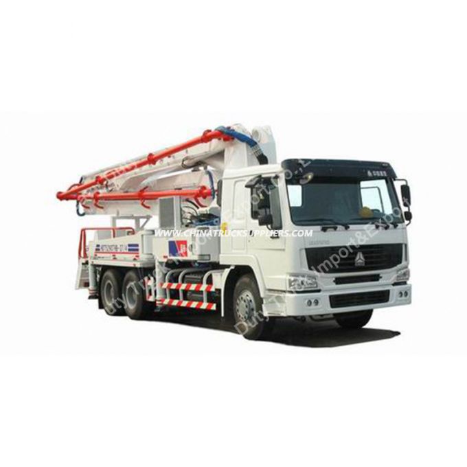 Sinotruk Truck Mounted Concrete Pump Mixer Concrete Pump Truck with 40m 42m 48m Boom 