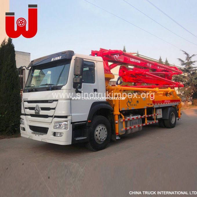 21m Hydraulic Sinotruk Truck Mounted Concrete Pump Truck Mixer Truck 