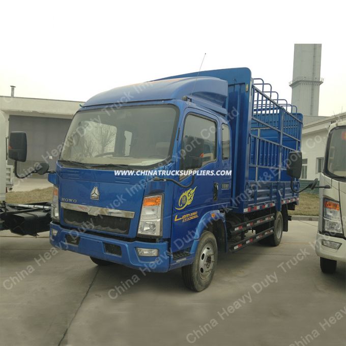 HOWO 4X2 Fence Cargo Truck Stake Truck 