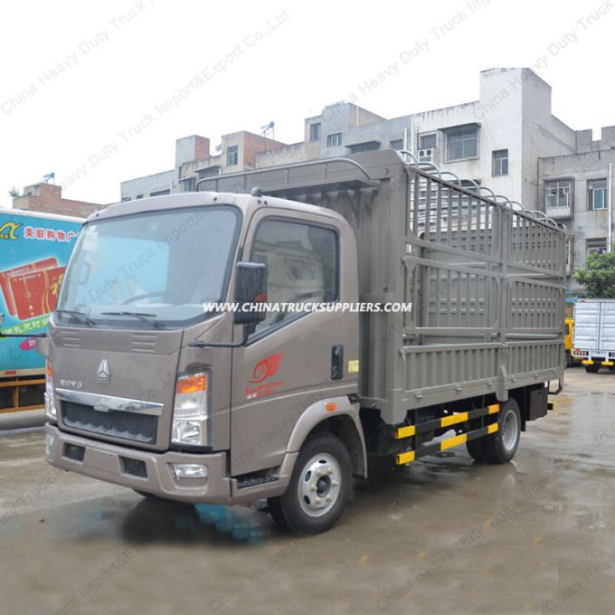 Euro 3 Emission 3300mm Wheelbase Stake Lorry Truck Sidewall Fence Truck 