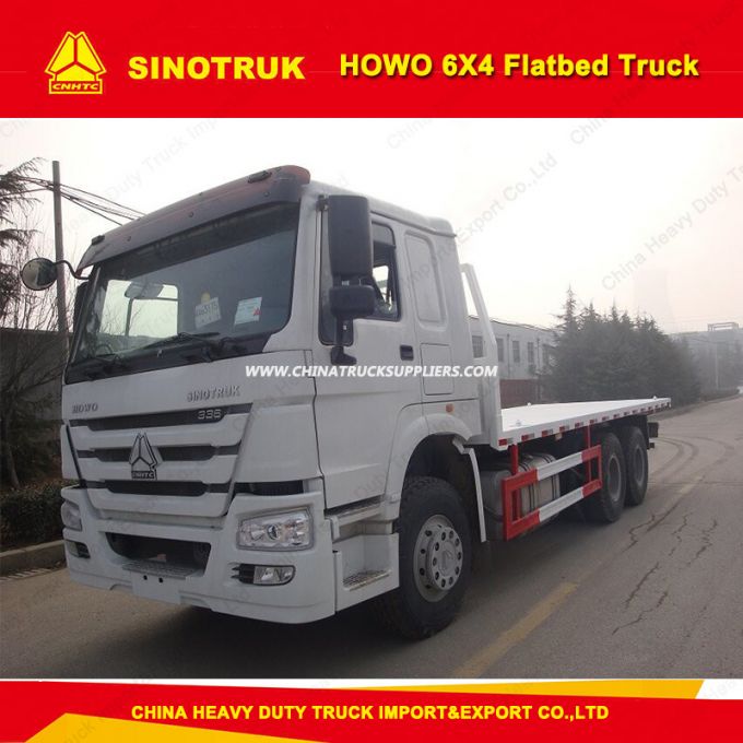 Sinotruk HOWO 6X4 40t Flatbed Truck Container Transport Truck 