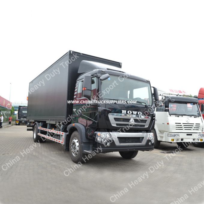 China Sinotruk HOWO 4X2 10ton Light Van Cargo Truck 