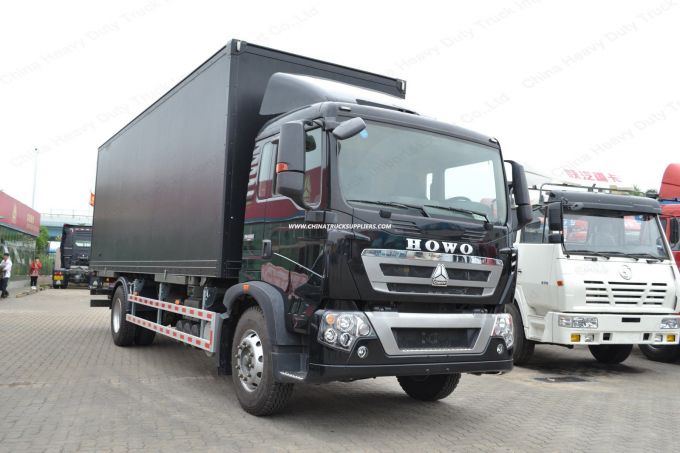 Sinotruk HOWO T5g 4X2 Box Truck Cargo Vans for Sale 