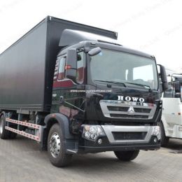 Sinotruk HOWO T5g 4X2 Box Truck Cargo Vans for Sale