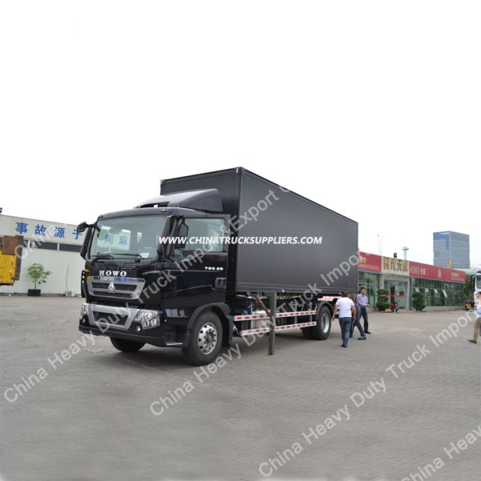 HOWO T5g 4X2 Van Cargo Truck for Sale 