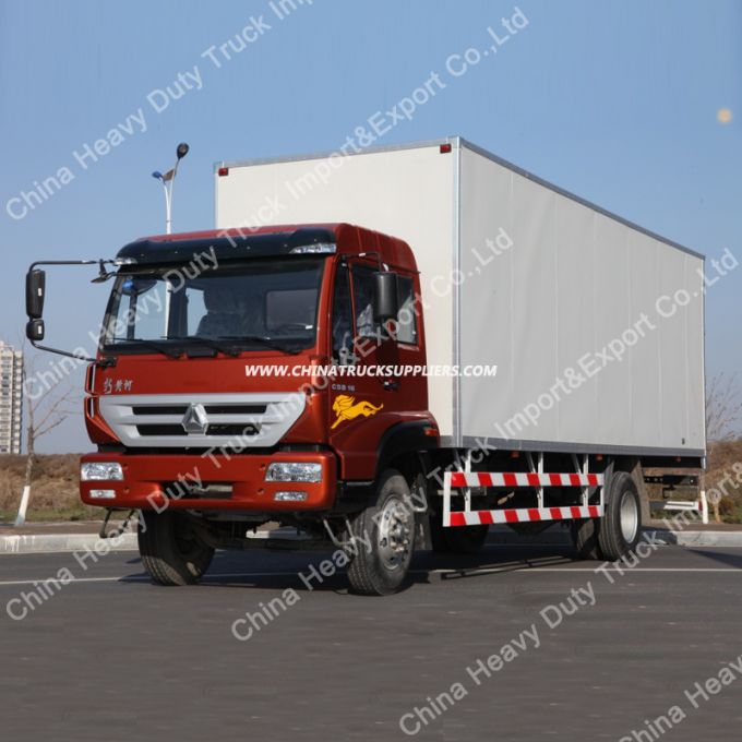 Sinotruk New Huanghe 4X2 Van Cargo Truck 
