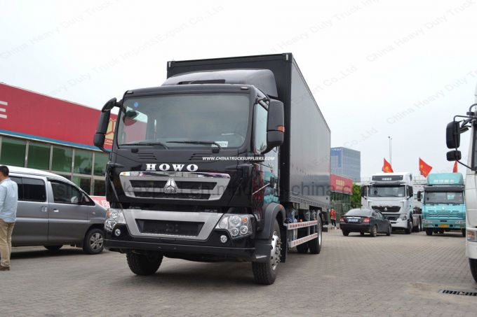 Sinotruk HOWO T5g 2 Axles 4X2 Box Van Cargo Truck with High Quality 