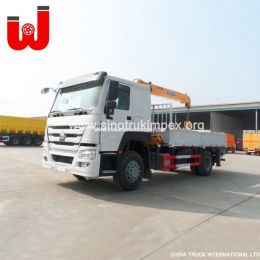 Flatbed Truck 4WD Mounted Crane Truck Used Truck