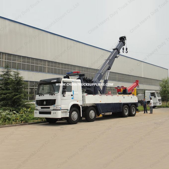Sinotruck HOWO 8X4 40-60ton Heavy Towing Recovery Road Wrecker Truck 