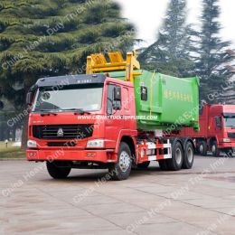 HOWO 6X4 Type of 18m3 Rear Load Garbage Truck (ZZ1257N4641)