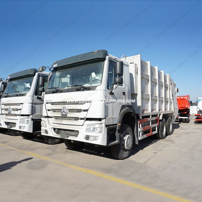 Sinotruk HOWO 6X4 18m3 Rear Loaded Compaction Garbage Truck 